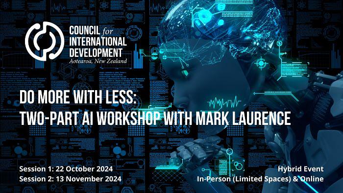 Do More with Less!  Two-Part Artificial Intelligence (AI) Workshops logo